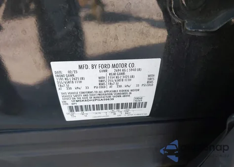 2023 Ford Explorer Xlt из США, поврежденный, VIN 1FMSK8DH2PGA59839